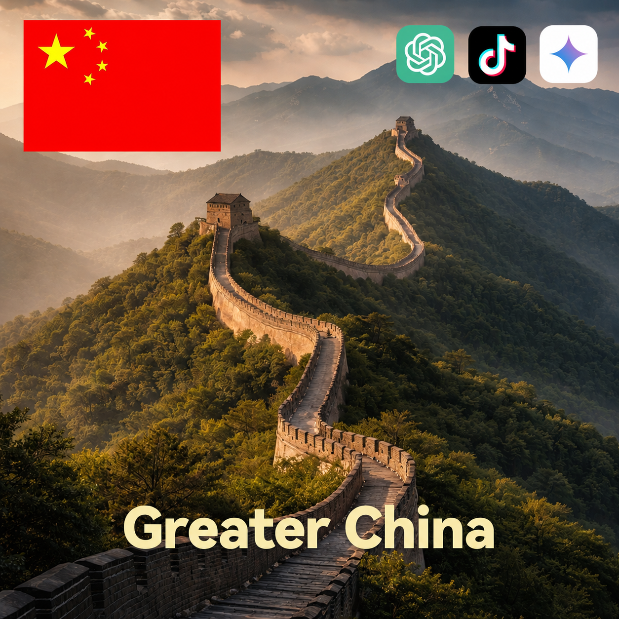 China(Works with GPT TikTok Gemini)